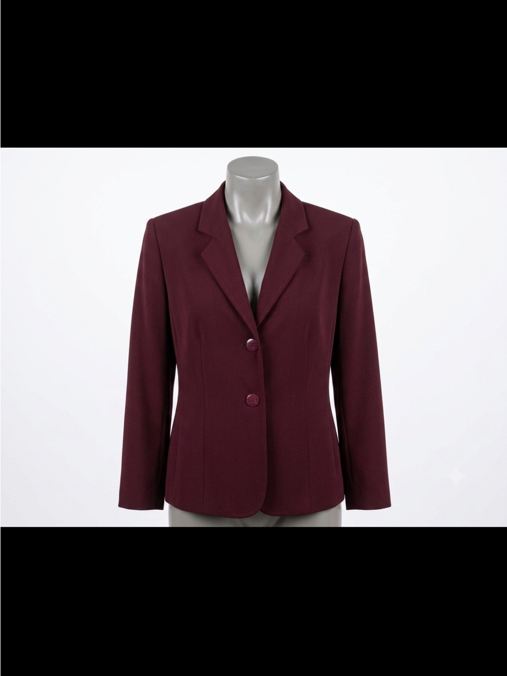 Vintage Contempo Burgundy Blazer – Women's Large